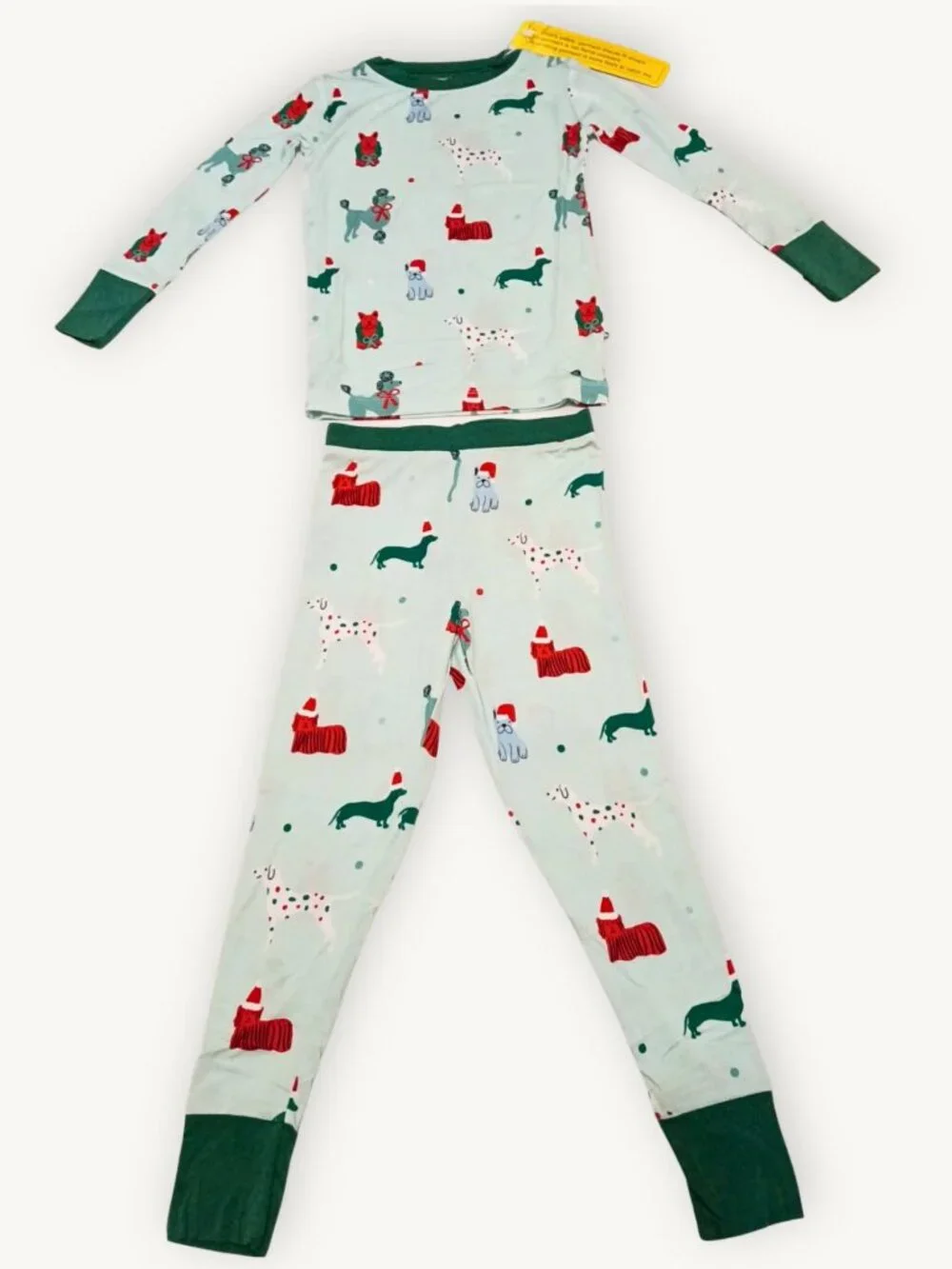 Kiki + Lulu Holiday Pups NWT Bamboo Pajama Set 5/6T | Christmas Dog 2-Piece - Picture 4 of 5